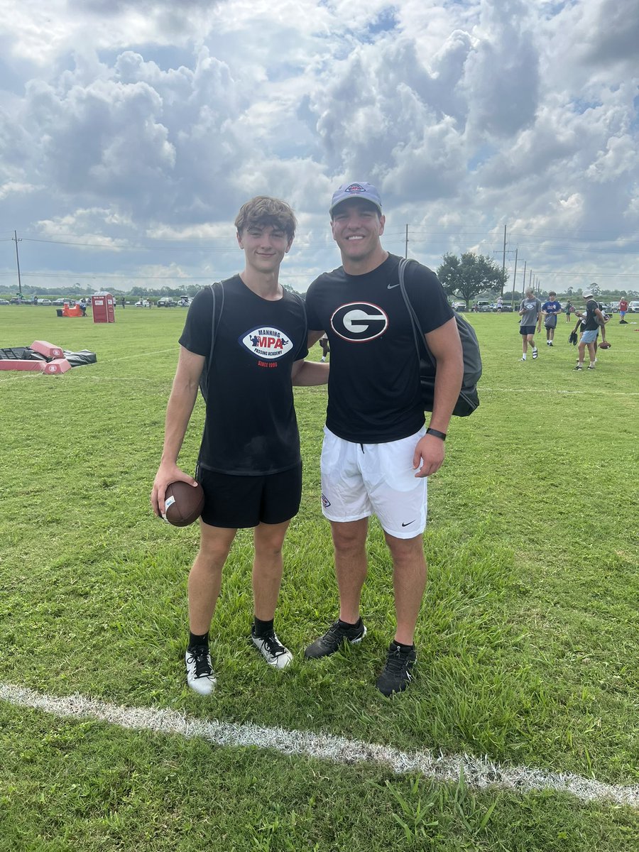 Dayson Kirby (@daysonkirby) on Twitter photo Feeling SO blessed to be at <a href="/mpa_info/">Manning Passing Academy</a> for the 2nd year in a row. Great reps this morning, emptying the tank every session! Putting in work with guys like THE Peyton Manning and <a href="/GunnerStockton/">Gunner Stockton</a> is absolutely incredible 🙏 <a href="/BnlFootball/">BNL Football</a> <a href="/CoachCam_CamQBs/">Grant Cameron CamQBs</a> <a href="/QBHitList/">QBHitList.com</a> <a href="/quarterbackmag/">Quarterback Magazine</a> Feeling SO blessed to be at <a href="/mpa_info/">Manning Passing Academy</a> for the 2nd year in a row. Great reps this morning, emptying the tank every session! Putting in work with guys like THE Peyton Manning and <a href="/GunnerStockton/">Gunner Stockton</a> is absolutely incredible 🙏 <a href="/BnlFootball/">BNL Football</a> <a href="/CoachCam_CamQBs/">Grant Cameron CamQBs</a> <a href="/QBHitList/">QBHitList.com</a> <a href="/quarterbackmag/">Quarterback Magazine</a>