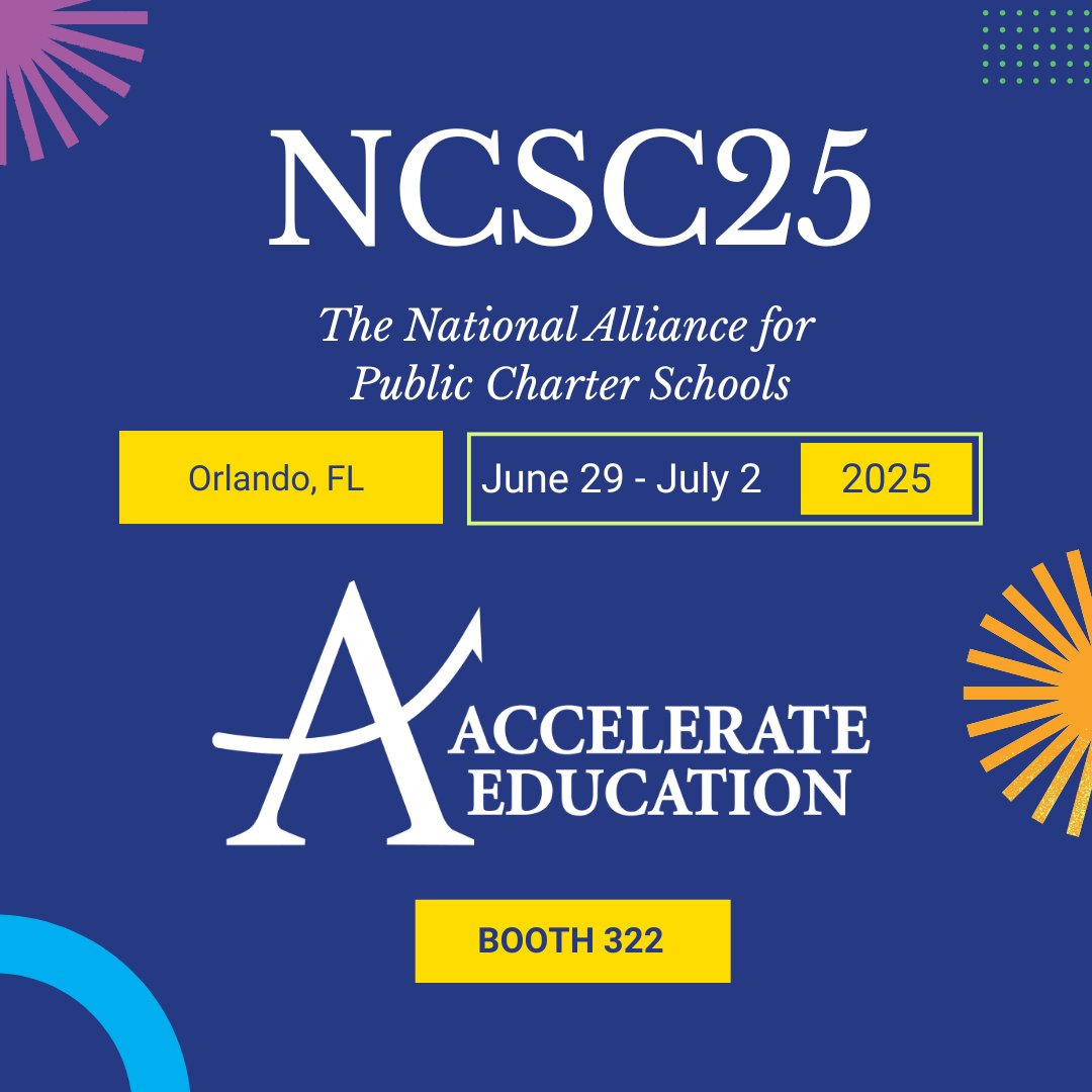 Heading to Orlando for #NCSC25? So are we!

Stop by Booth 322 at NCSC25 and discover how we support charter schools with scalable, student-centered solutions.

#AccelerateEducation #CharterSchools #OnlineLearningSolutions #FutureOfEducation #NCSC25