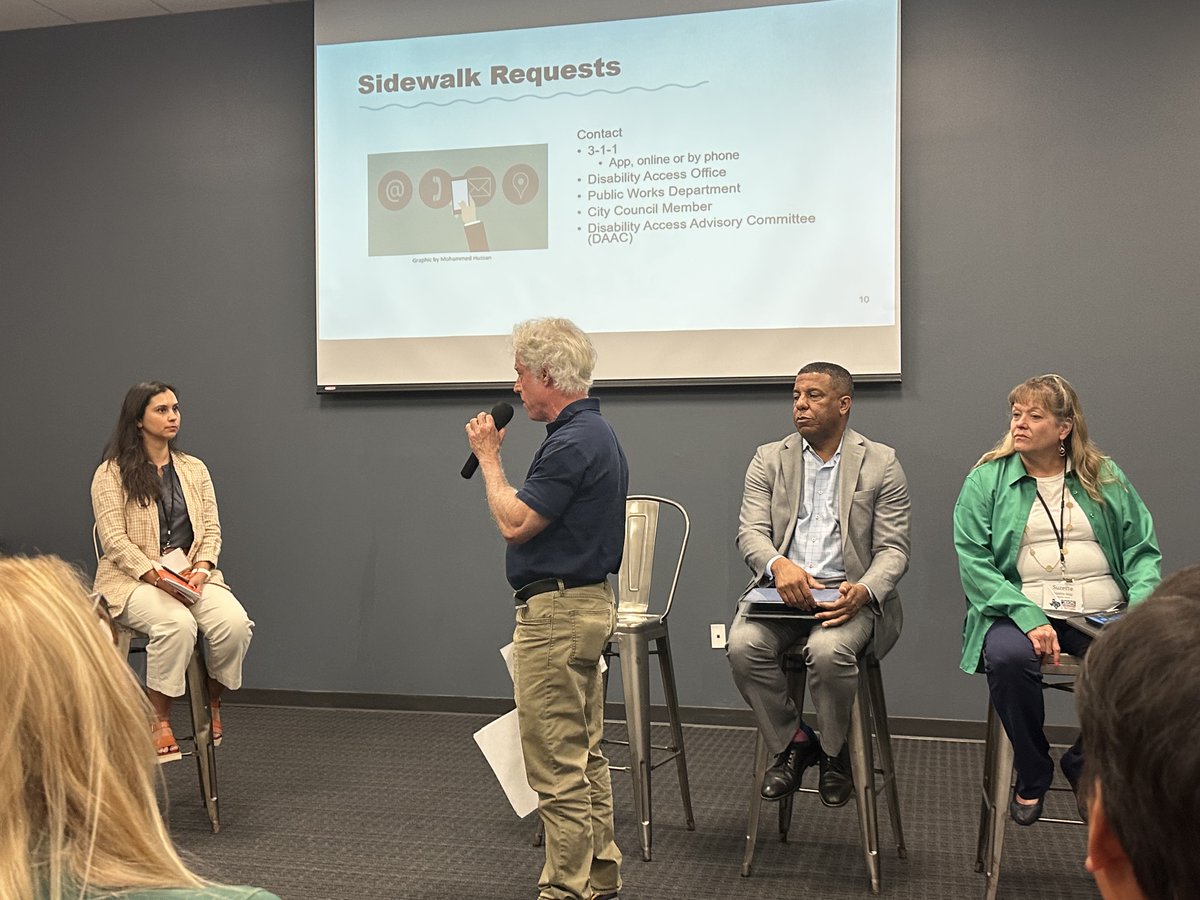 As interns with ActivateSA, we had the chance to attend the @ttitamu Pedestrian Safety Forum. We learned about the importance of safer crosswalks, better lighting, traffic calming tools, and how community input plays a huge role in making those changes happen.🚶‍♀️🚴‍♂️