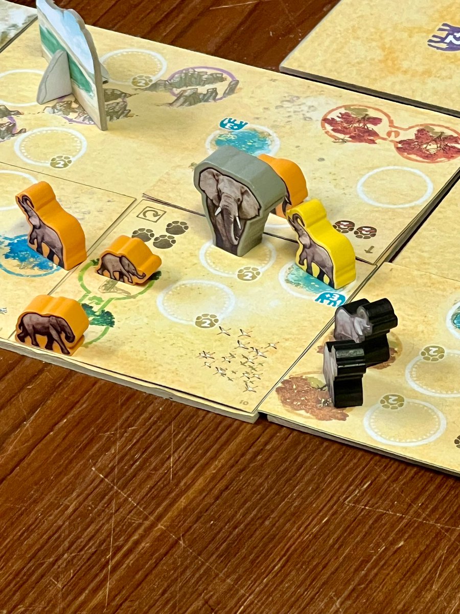 Hard at work! 😎

Two simultaneous playtest of my next #boardgame TEMBO, Survival on the Savanna! 

Testing out some new symbolism and artwork prior to finalizing the print files.

Exciting times! Can’t wait for this one to release 😁