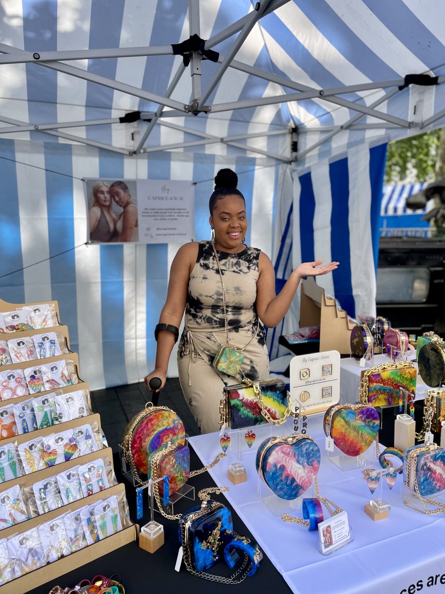 💫 Meet Caprice-Kwai, founder of By Caprice-Kwai 🎨
At 24, she’s built a bold accessories brand rooted in self-expression &amp; empowerment.
💥 Her designs = confidence, joy &amp; unapologetic style.
👋 See her at the Young Traders Market, Earlham St – Sat 29 June!
#ByCapriceKwai #YTM