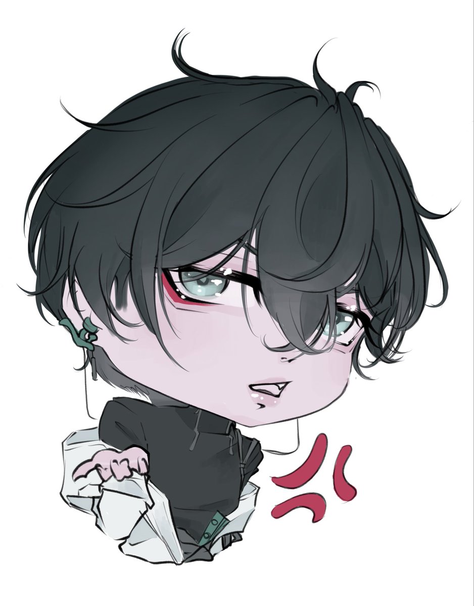 FenghengWeek's tweet photo. Angry Dan heng sticker has been added to the fengheng discord, he’s SO CUTE!! My little baby #danheng https://t.co/TlqBX5KIBC