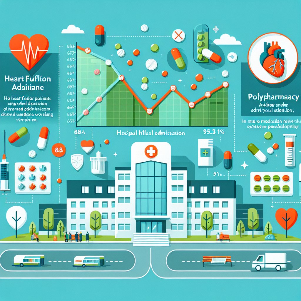 HearttNews's tweet photo. Study finds 87.3% of heart failure patients have polypharmacy on first hospital admission, rising to 95.1% at discharge. More meds linked to older age, more comorbidities, and worse symptoms. #HeartFailure #Polypharmacy https://t.co/S15oiDKfd2 https://t.co/1H8bxKmykz