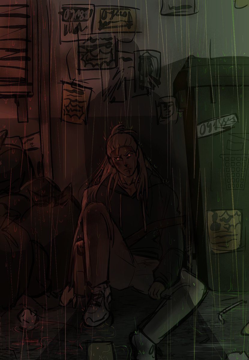 kuno_2480's tweet image. I drew this like 2 years ago but I'm still proud of it ☺️
This drawing is a demo cover for a GL webtoon I'm working on 👀
This is Celly, a college girl bearing her father's gambling dept.