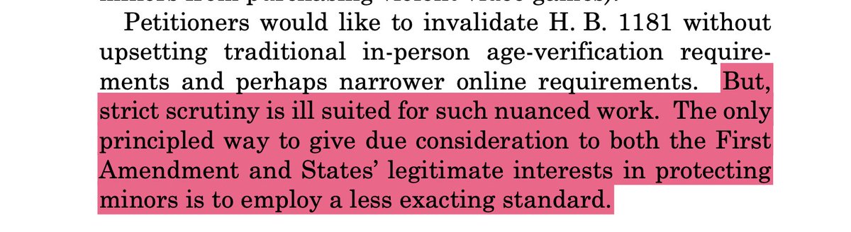 ProfClayCalvert's tweet image. Looking forward to @AEItech @AEI July 9 panel with @ProfDanielLyons @corbinkbarthold @ShaneTews & Lyrissa Lidsky of today's #SCOTUS ruling in #FreeSpeechCoalition case: aei.org/events/free-sp… Was Justice Thomas channeling his inner Breyer to dodge strict scrutiny?😏