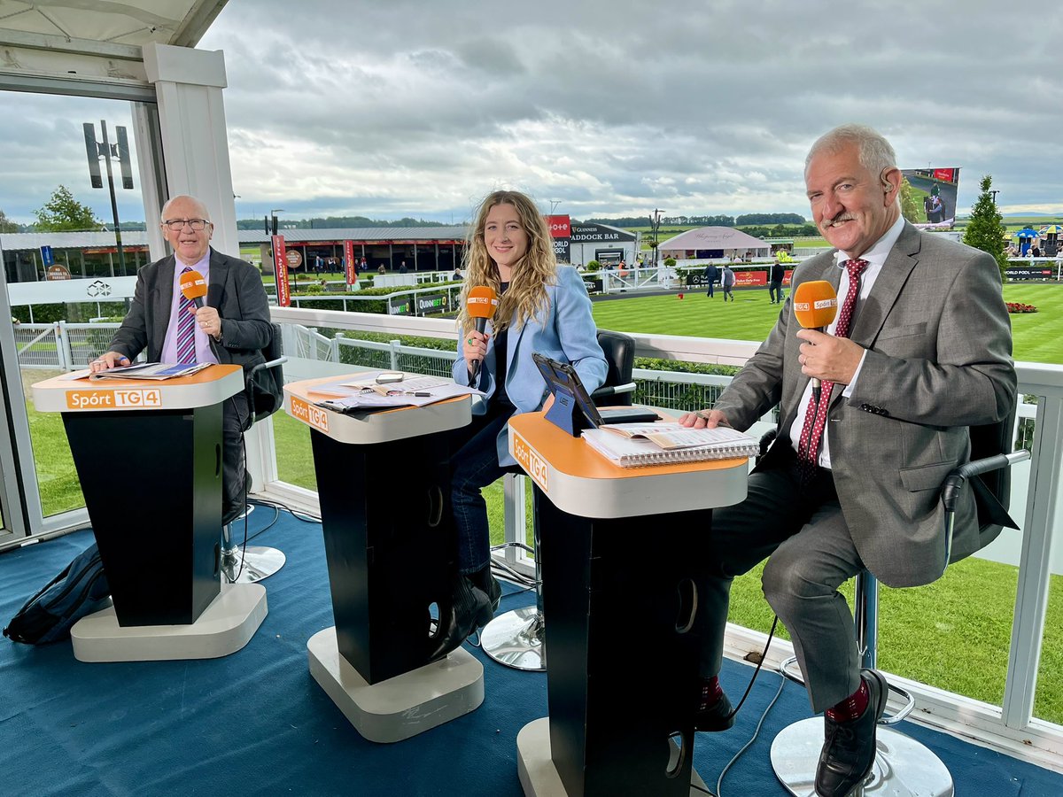 Rásaí BEO TG4 (@rasai_beo) on Twitter photo Táimid BEO anois ar TG4. 🏇
We are live now on TG4. 🏇
<a href="/Lynam_S/">Sarah Lynam</a> <a href="/RebelDevil71/">Daragh Ó Conchúir</a> <a href="/SportTG4/">Spórt TG4</a> <a href="/curraghrace/">The Curragh Racecourse</a> Táimid BEO anois ar TG4. 🏇
We are live now on TG4. 🏇
<a href="/Lynam_S/">Sarah Lynam</a> <a href="/RebelDevil71/">Daragh Ó Conchúir</a> <a href="/SportTG4/">Spórt TG4</a> <a href="/curraghrace/">The Curragh Racecourse</a>
