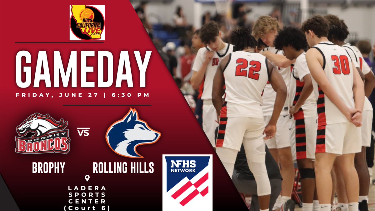 Brophy Athletics (@brophyathletics) on Twitter photo BASKETBALL GAME DAY / Brophy is in California this weekend for the Boys California Live 2025 event. They take on Rolling Hills (San Pedro, Calif.) at 6:30 p.m. at the Ladera Sports Center. The game can be seen on the NFHS Network. 
Watch: nfhsnetwork.com/events/cif/gam… BASKETBALL GAME DAY / Brophy is in California this weekend for the Boys California Live 2025 event. They take on Rolling Hills (San Pedro, Calif.) at 6:30 p.m. at the Ladera Sports Center. The game can be seen on the NFHS Network. 
Watch: nfhsnetwork.com/events/cif/gam…