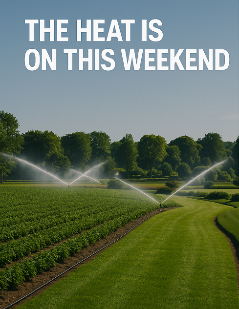 HusqvarnaWater's tweet photo. 🔥 The heat is on this weekend!
Farmers and growers — make sure your irrigation system is ready to handle the rising temps. Efficient water management is key to keeping your crops healthy and productive.
💧 Stay cool. Stay smart. Stay irrigated.

#SmartIrrigation #HeatWave #AgPro https://t.co/fBSQQ39Kzm