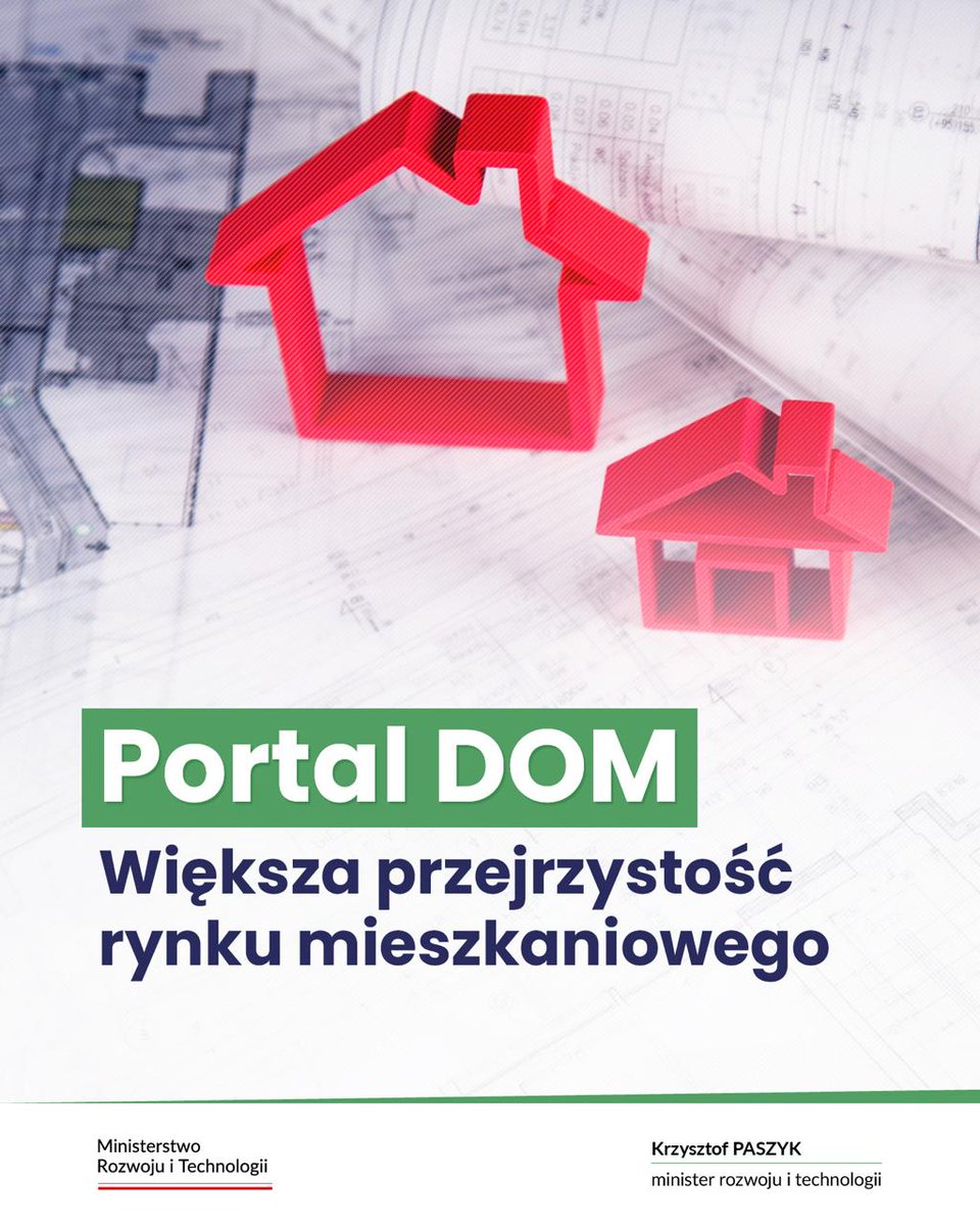 🏠 Portal DOM to nowe narzędzie dla osób szukających mieszkania i nie tylko. Dzięki niemu każda zainteresowana osoba będzie miała bezpłatny dostęp do aktualnych i wiarygodnych informacji o cenach transakcyjnych mieszkań i domów jednorodzinnych w wybranej lokalizacji.

Dzięki