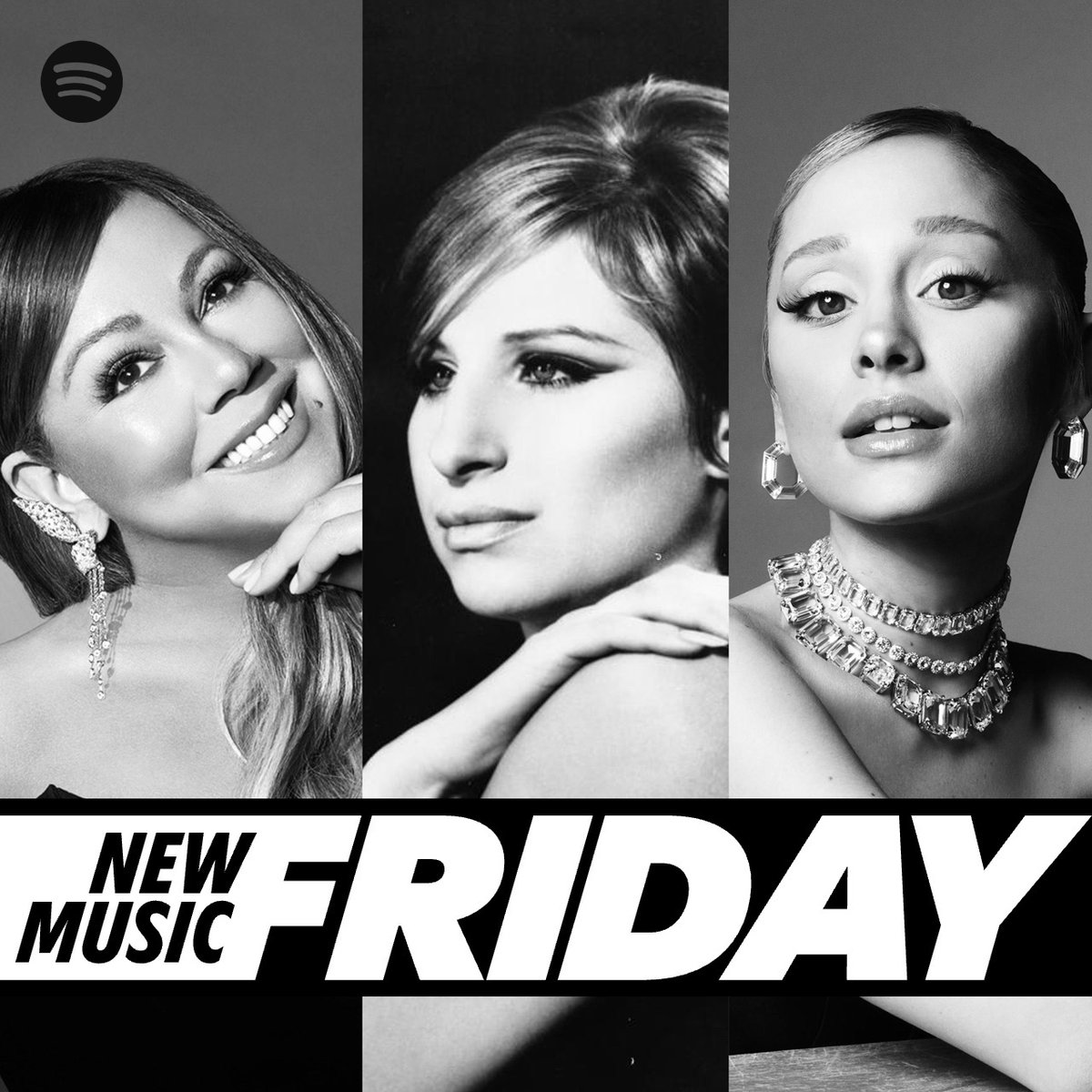 Mariah Carey, Ariana Grande &amp; Barbra Streisand's “One Heart, One Voice” has been added to Spotify's New Music Friday playlist.