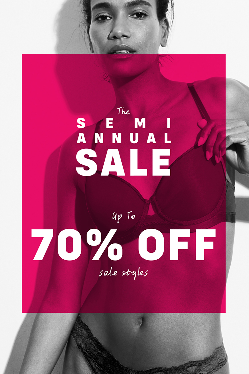 Visit <a href="/SomaIntimates/">somaintimates</a> for their Semi Annual Sale!!! + buy one get one free full price bras*. Valid 6/27-7/2.

*See associate for details, exclusions may apply.