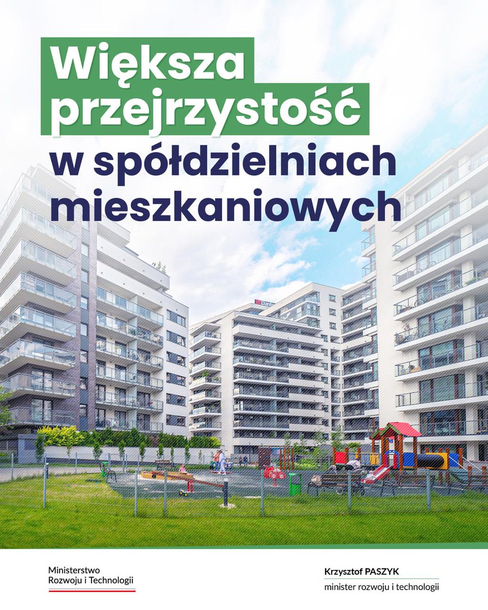 🚫 Koniec zdalnych zebrań "trybem covidowym"
🚫 Koniec nadużyć przy pełnomocnictwach
✅Większa przejrzystość i uczciwość decyzji
✅ Większy wpływ członków spółdzielni znowu na decyzje podejmowane przez zarząd

gov.pl/web/rozwoj-tec…
