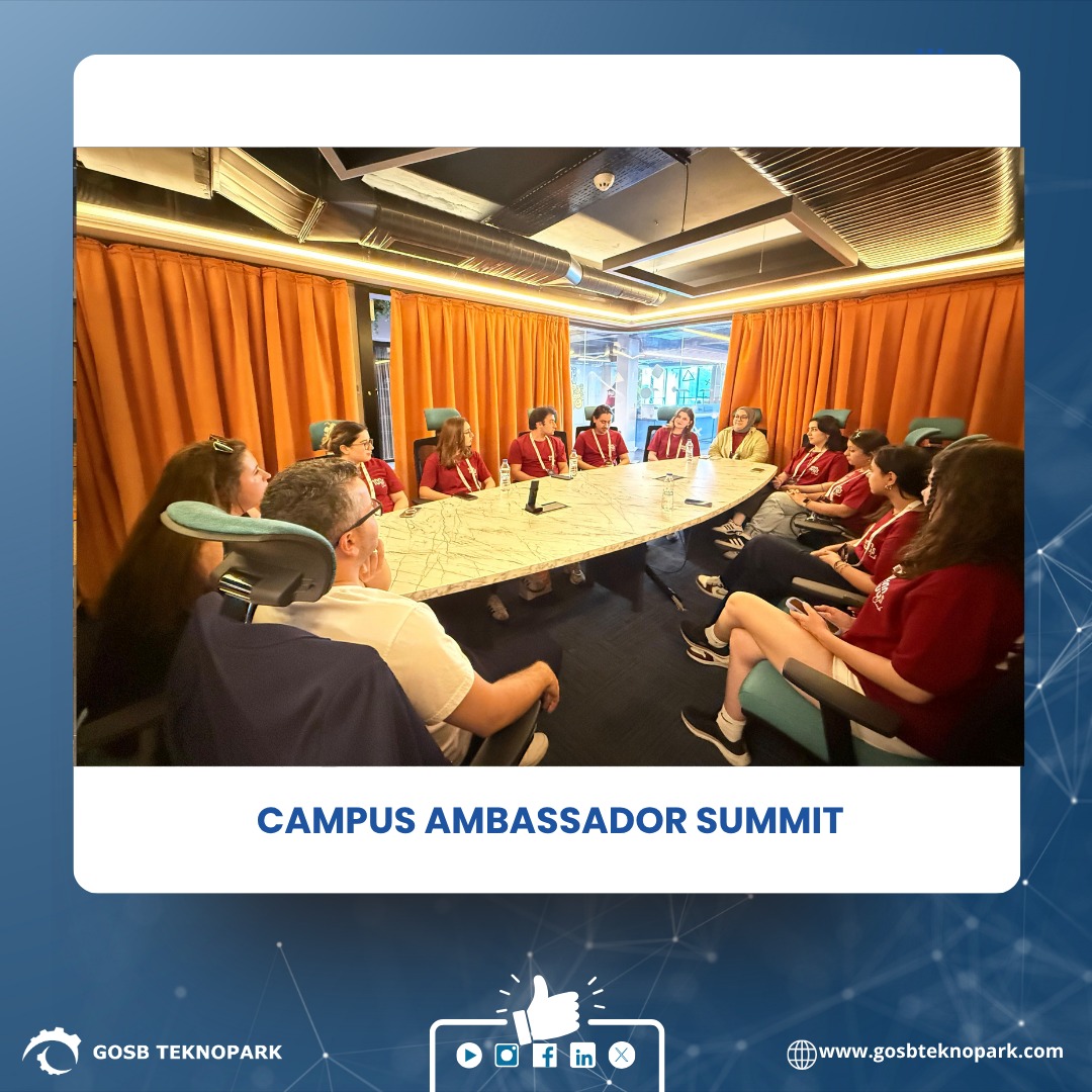 Gençlerle buluştuk, ilham verdik!

GOSB Teknopark Ar-Ge Müdürü Ergün Alver, Teknoloji ve İnovasyon Müdürü Gözdenur Köse Yılmaz ve Girişim Ofisi Sorumlusu Yasemin Kirpi, 100S Club tarafından düzenlenen, Campus Ambassador Summit programında öğrencilerle bir araya geldi!

Etkinlik