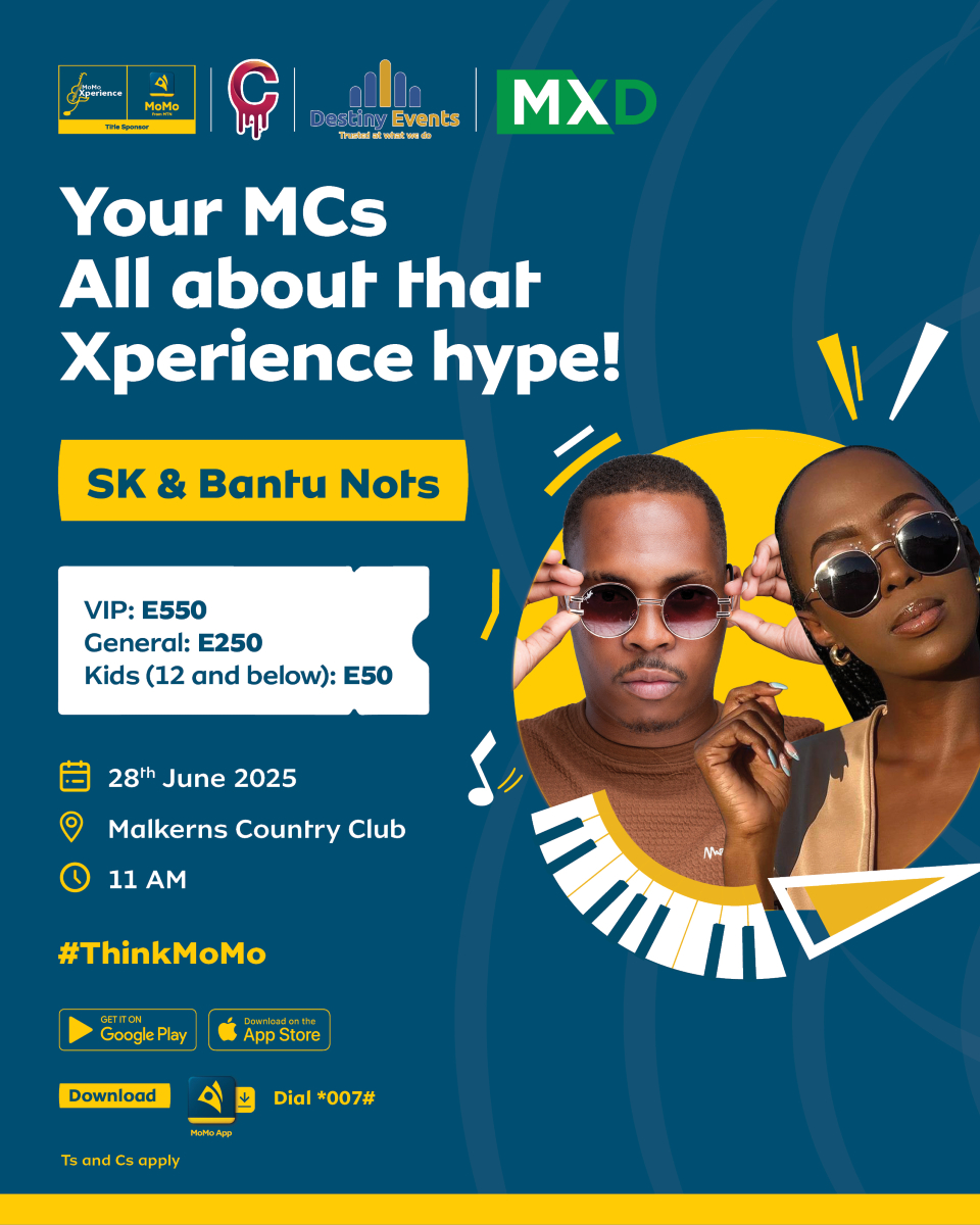 Meet your MoMo Xperience hosts, SK and Bantu Nots.
Get your MoMo Xperience tickets online on Smart Ticket today. Kids U12-E50, and General-E250.
Smart Ticket 🔗: f.mtr.cool/wlobopgeem

#ThinkMoMo #MoMoXperience #MeltingC #PerfectlyMXD