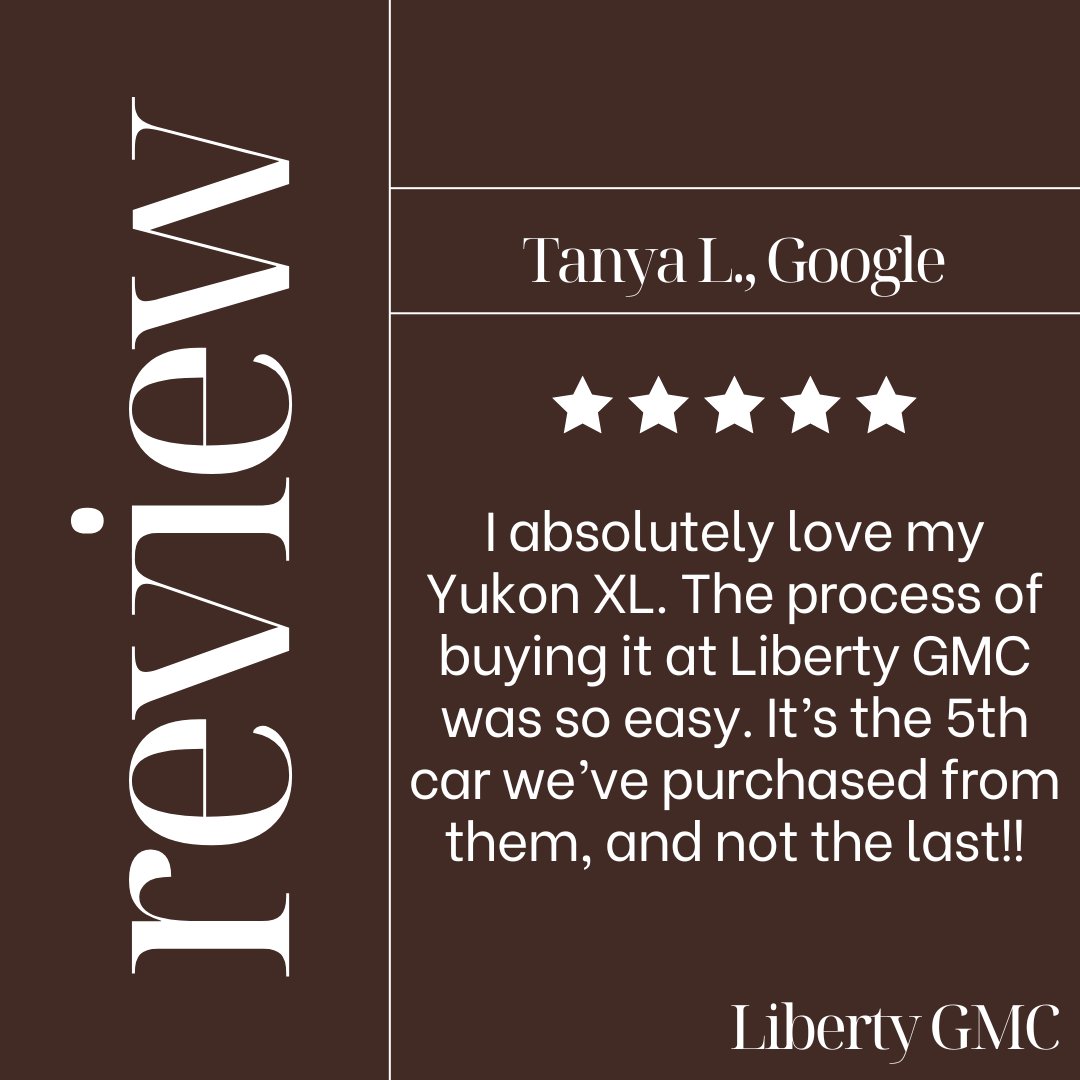 Tanya, thank you for being such a loyal customer! We’re so glad that buying your Yukon XL was easy and enjoyable. Your trust means the world to us, and we’re excited to continue being part of your car-buying journey for many years to come!