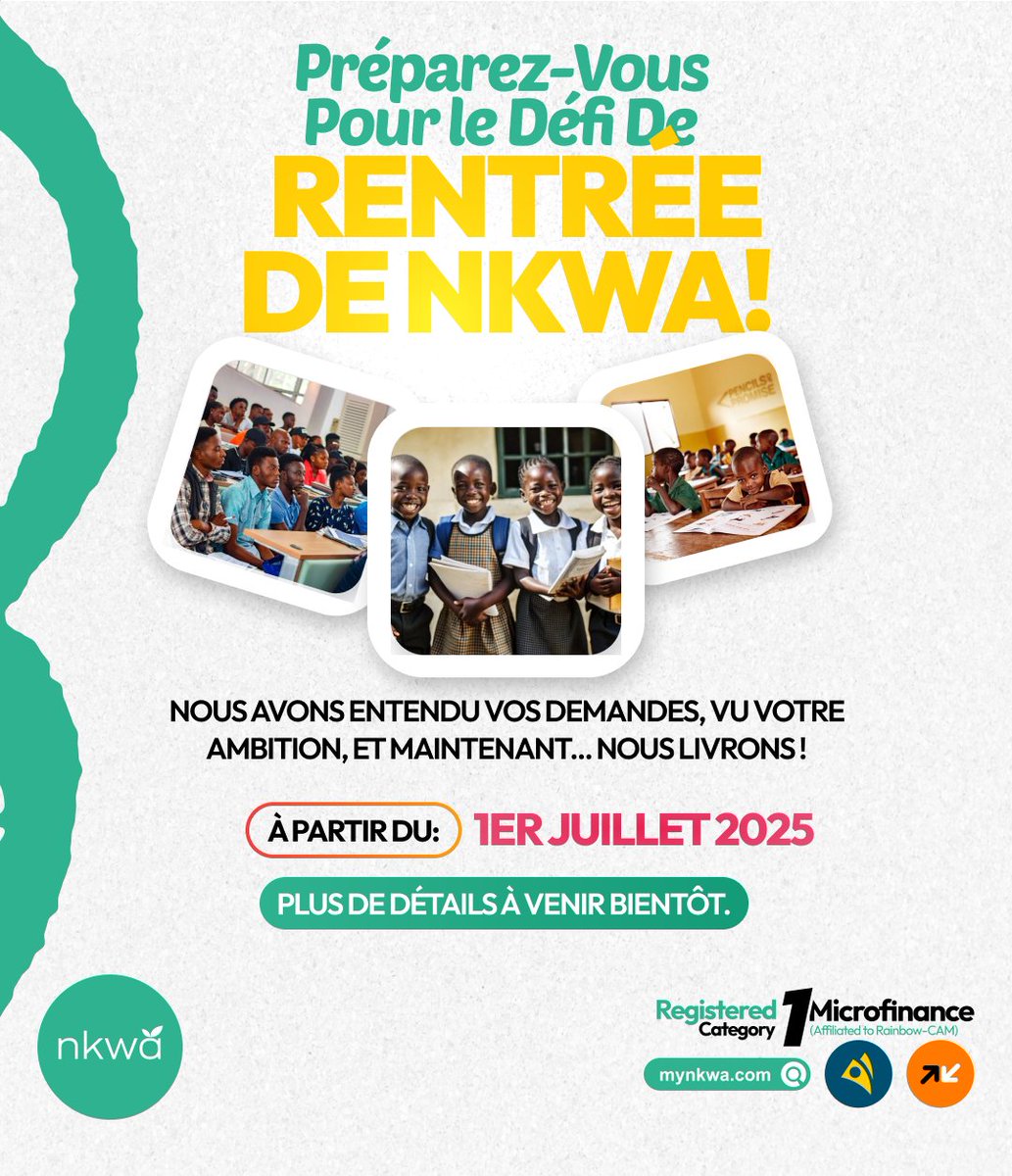 Nkwa (@mynkwa) on Twitter photo Retour à l'école, retour aux économies !💰
C'est presque cette période de nouveau : nouveau trimestre, nouveaux livres, nouveau stress... mais pas cette année !
Nkwa arrive avec quelque chose de spécial pour vous aider à vous préparer pour l'année académique sans effort.
Le Retour à l'école, retour aux économies !💰
C'est presque cette période de nouveau : nouveau trimestre, nouveaux livres, nouveau stress... mais pas cette année !
Nkwa arrive avec quelque chose de spécial pour vous aider à vous préparer pour l'année académique sans effort.
Le
