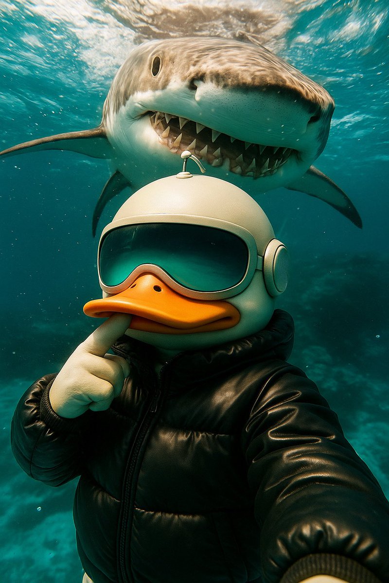DuckPunkCEO's tweet photo. Started with teeth bared.
Ended with: “yo, how do I join D-GN?”
Even sharks flip when they hear the truth.
You can be bit by the system - or break it. Your call. 🦈🐤
#DuckPunk #DGN #SharkRebellion #DataLiberation https://t.co/K8erD83dkE