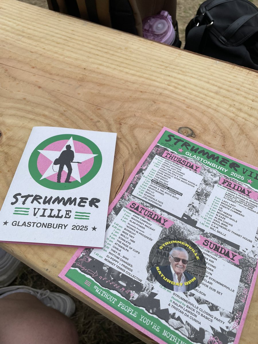 Good evening Glastonbury!

We have arrived at Worthy Farm ahead of our debut set tomorrow and we cannot wait, stuff of dreams!

We’re on at Strummerville on Saturday at 8pm. Hope you see you there x