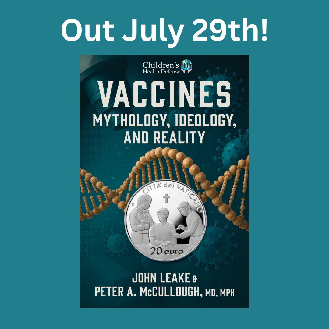 skyhorsepub's tweet image. Vaccines by John Leake and Peter A. McCullough is out on July 29th!
@johnsearsleake @P_McCulloughMD
Pre-order now: ow.ly/k9Lr50WhCIW