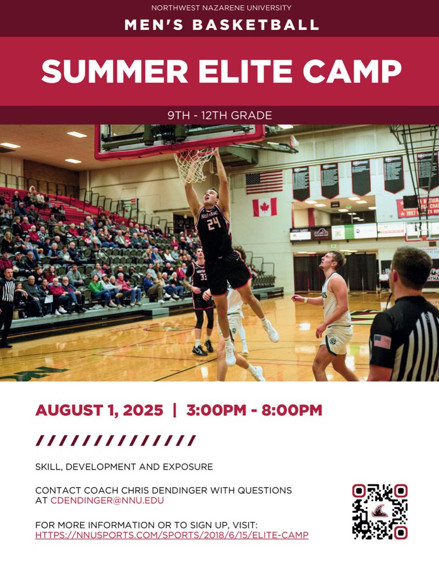 Northwest Nazarene University Men's Basketball🏀 (@nnubasketball) on Twitter photo Elite Camp is right around the corner! 
Sign up here: nnusports.com/sports/2018/6/…
#nnumbb🦅 Elite Camp is right around the corner! 
Sign up here: nnusports.com/sports/2018/6/…
#nnumbb🦅