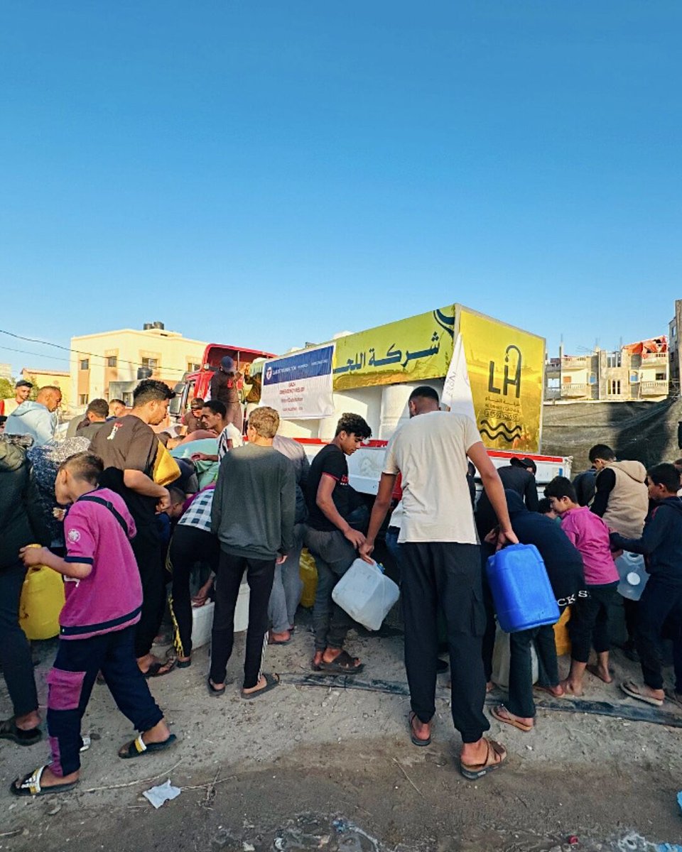 This past May, we distributed 300K liters of #cleanwater to 60K individuals in Gaza. Join our daily relief efforts for Gaza’s suffering by clicking: bit.ly/44hbk0Z