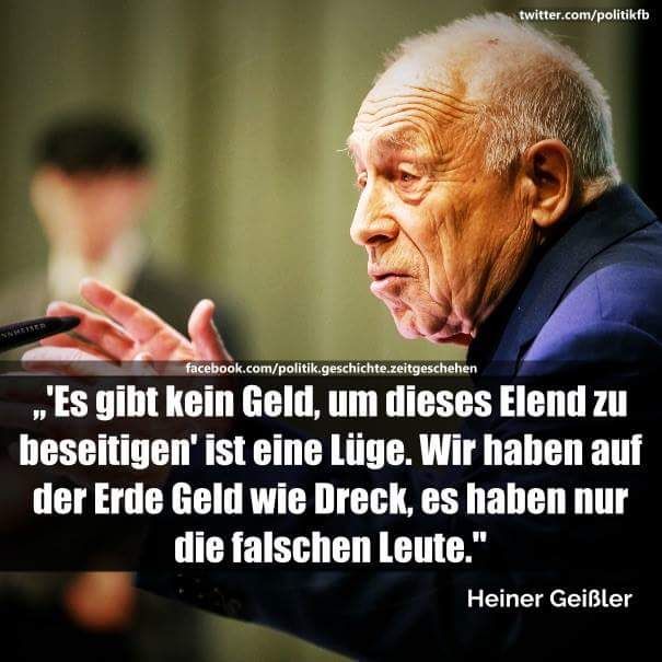 Richtig. Das Geld haben die falschen Leute...