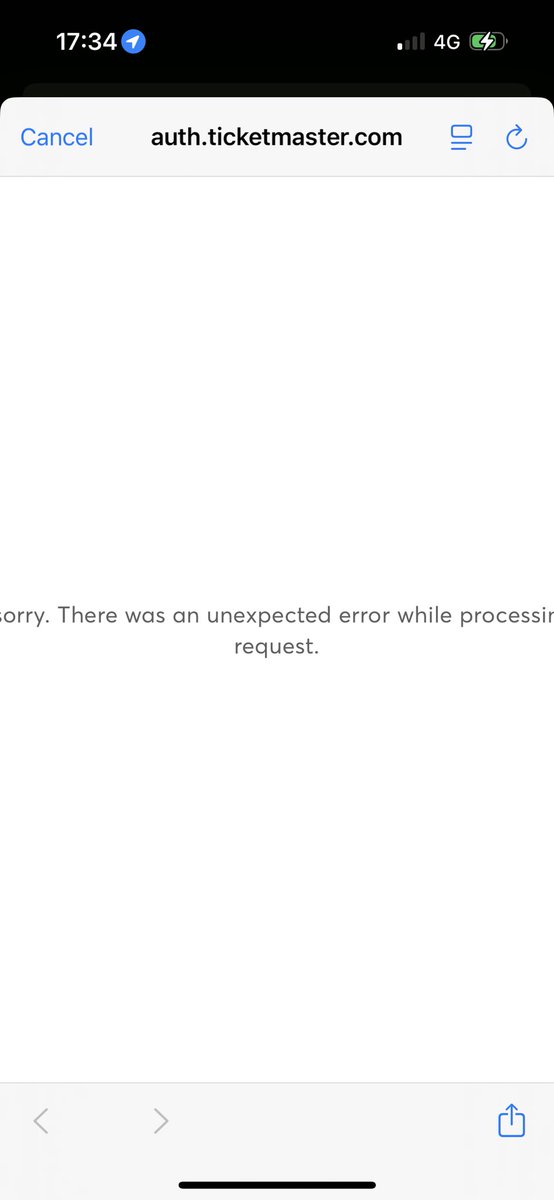 RoryTBailey's tweet photo. @TicketmasterCS This shows after clicking login https://t.co/14LE79G2Rq