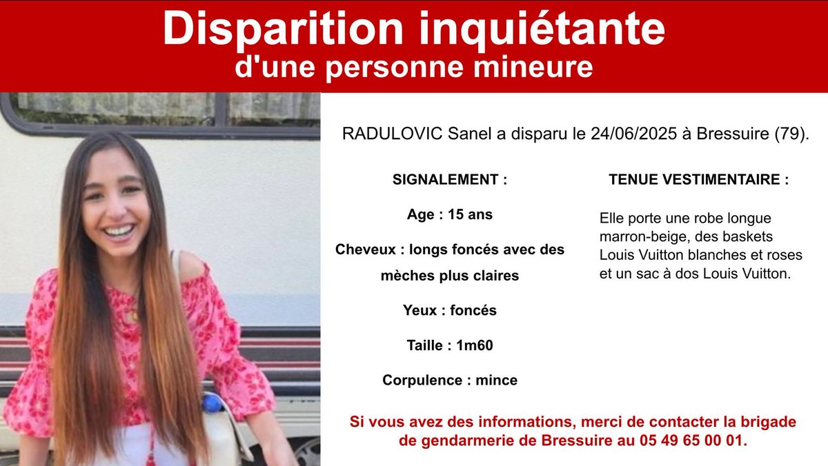 🚨 APPEL À TÉMOINS lancé par la gendarmerie des Deux-Sèvres 👇