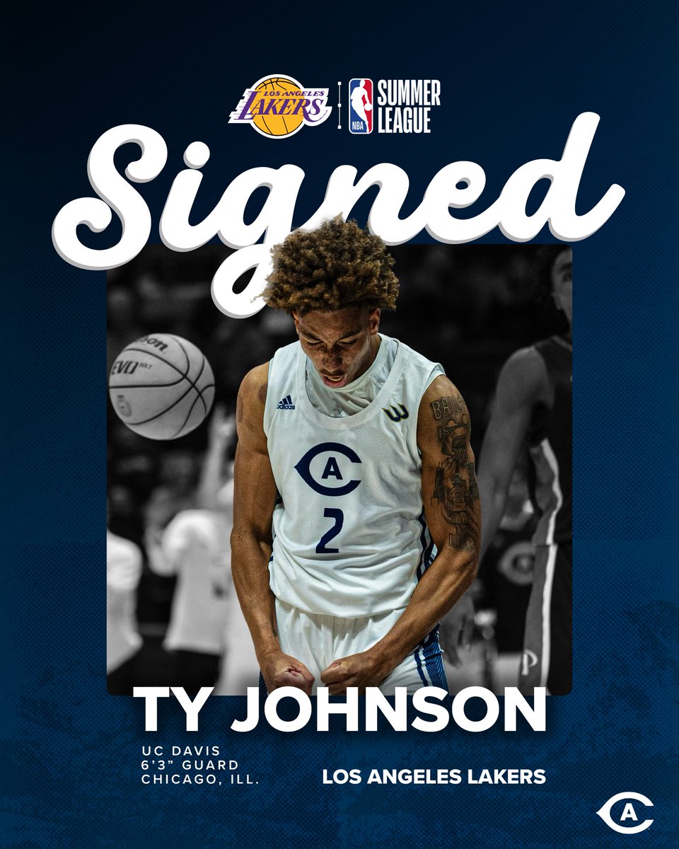 ucdavismbb's tweet image. Showtime 💜💛 @iamty_2 will be suiting up for the @Lakers at @NBASummerLeague 🔥
#GoAgs | #ProAgs