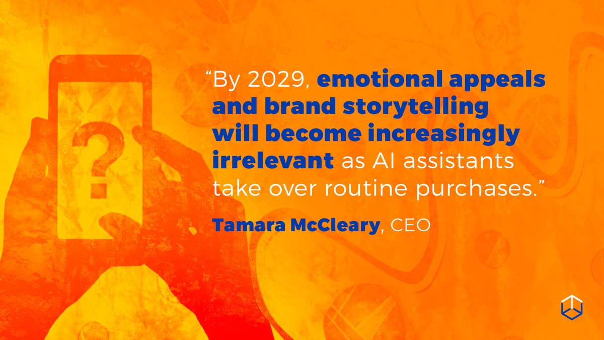 Thulium.co (@thuliumco) on Twitter photo 🔮 The Great Unlearning is here! 🔮
In <a href="/TamaraMcCleary/">Tamara McCleary</a>'s blog post, she explores a future where traditional #marketing strategies no longer hold the power they once did. By 2029, #AI assistants will be making consumer decisions—without emotional sway. 😯
Marketers, it’s time to 🔮 The Great Unlearning is here! 🔮
In <a href="/TamaraMcCleary/">Tamara McCleary</a>'s blog post, she explores a future where traditional #marketing strategies no longer hold the power they once did. By 2029, #AI assistants will be making consumer decisions—without emotional sway. 😯
Marketers, it’s time to