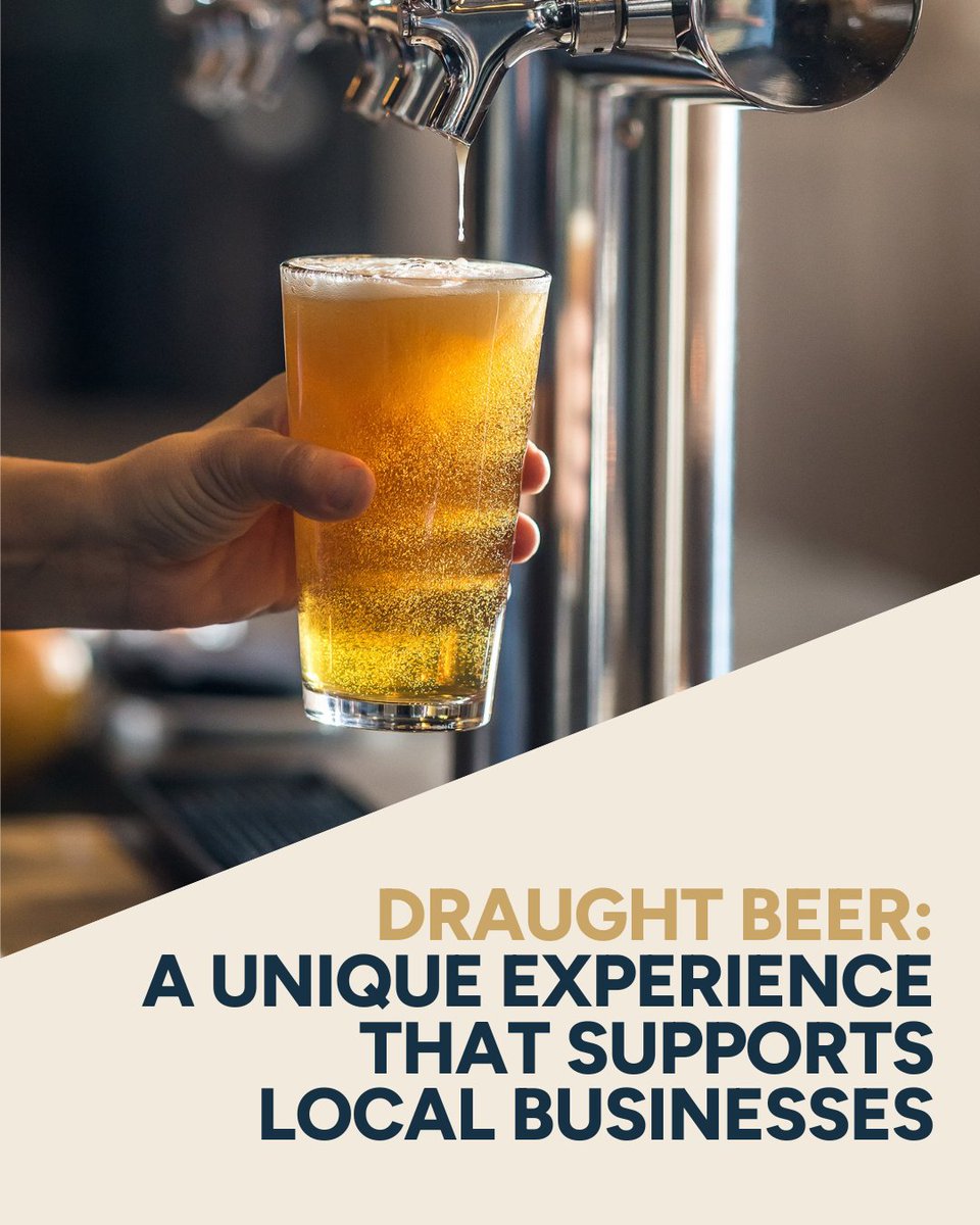BeerCanada's tweet image. Draught beer offers a unique drinking experiences and supports local businesses. Draught represents nearly 10% of all Canadian beer sales volumes and 2/3rds of all beer consumed in bars, pubs and restaurants.  #HospitalityMatters