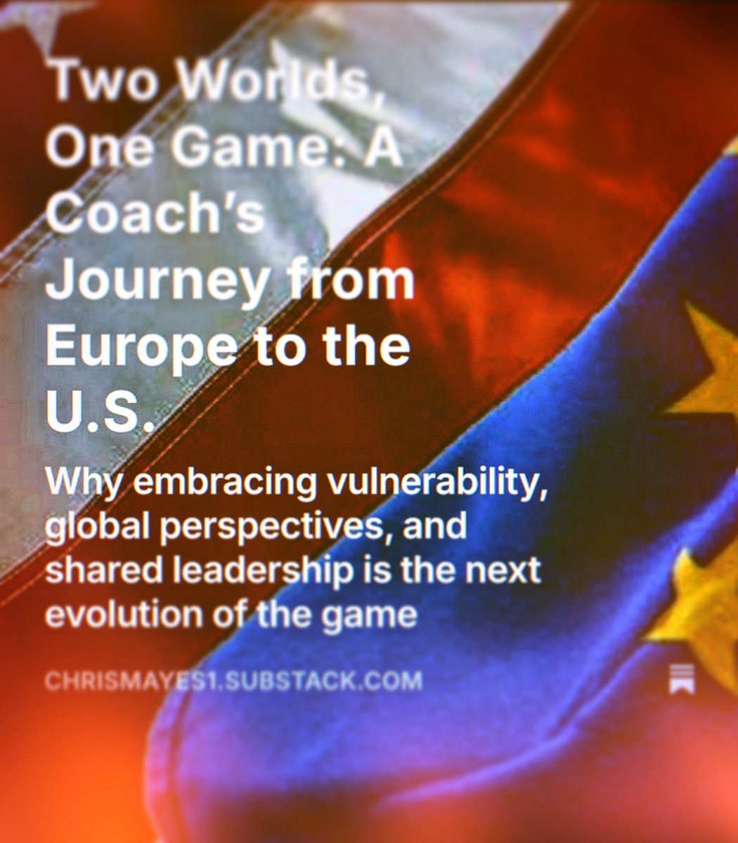 Two Worlds, One Game 🏀

A reflection on what coaching across Europe + the U.S. taught me about leadership, connection, and why vulnerability might be our greatest tool.

Part story. Part challenge to grow the game more intentionally.

Read it here 👉 chrismayes1.substack.com/p/two-worlds-o…