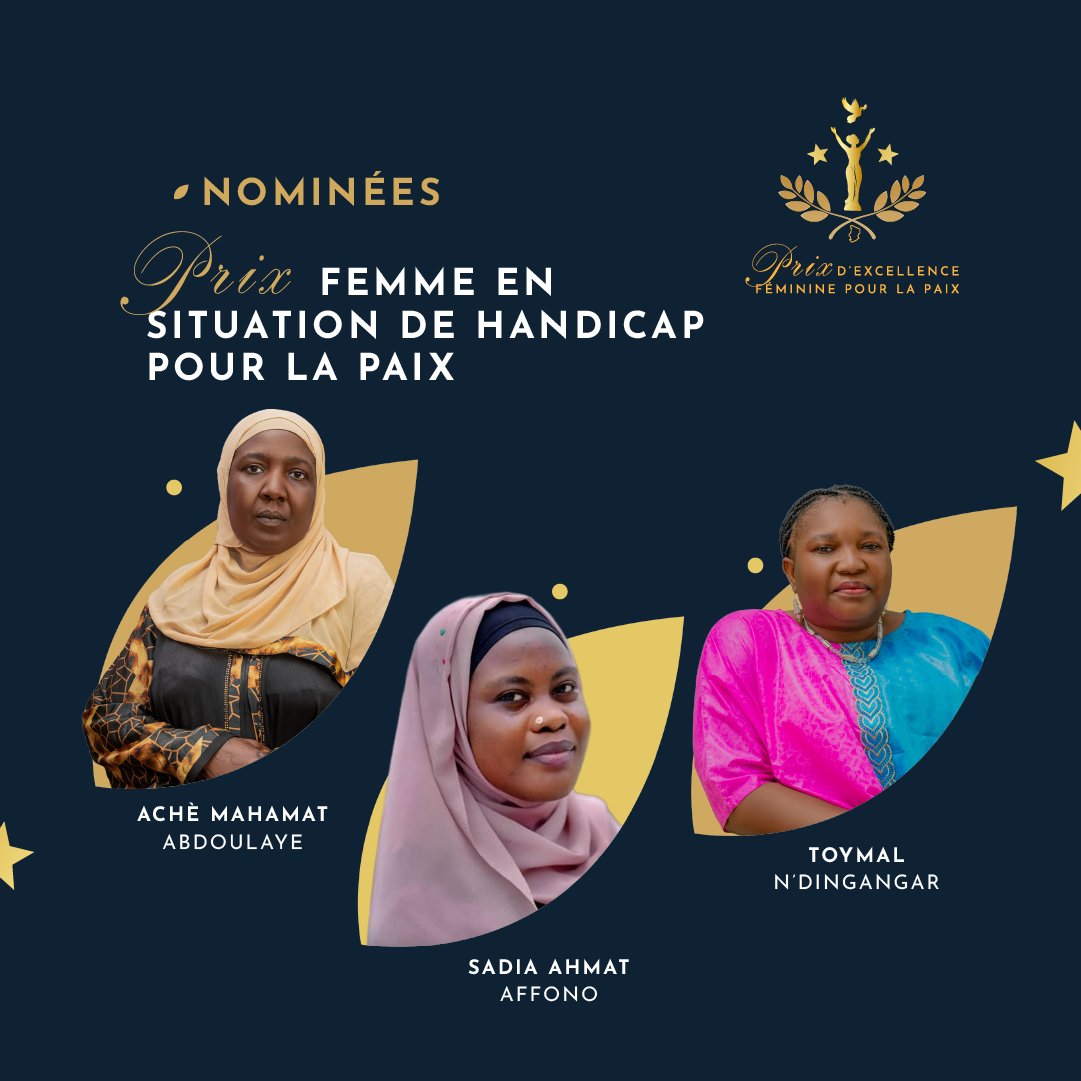 🌟 Elles brisent les barrières, défendent l’inclusion et prouvent que la paix se construit avec toutes et tous.

Face aux obstacles, elles ont choisi de se lever, de prendre la parole, d’agir. 💪🗣️✨

➡️ buff.ly/Xrh3OFa
#FemmesDePaix2025 #PrixDExcellenceTchad2025