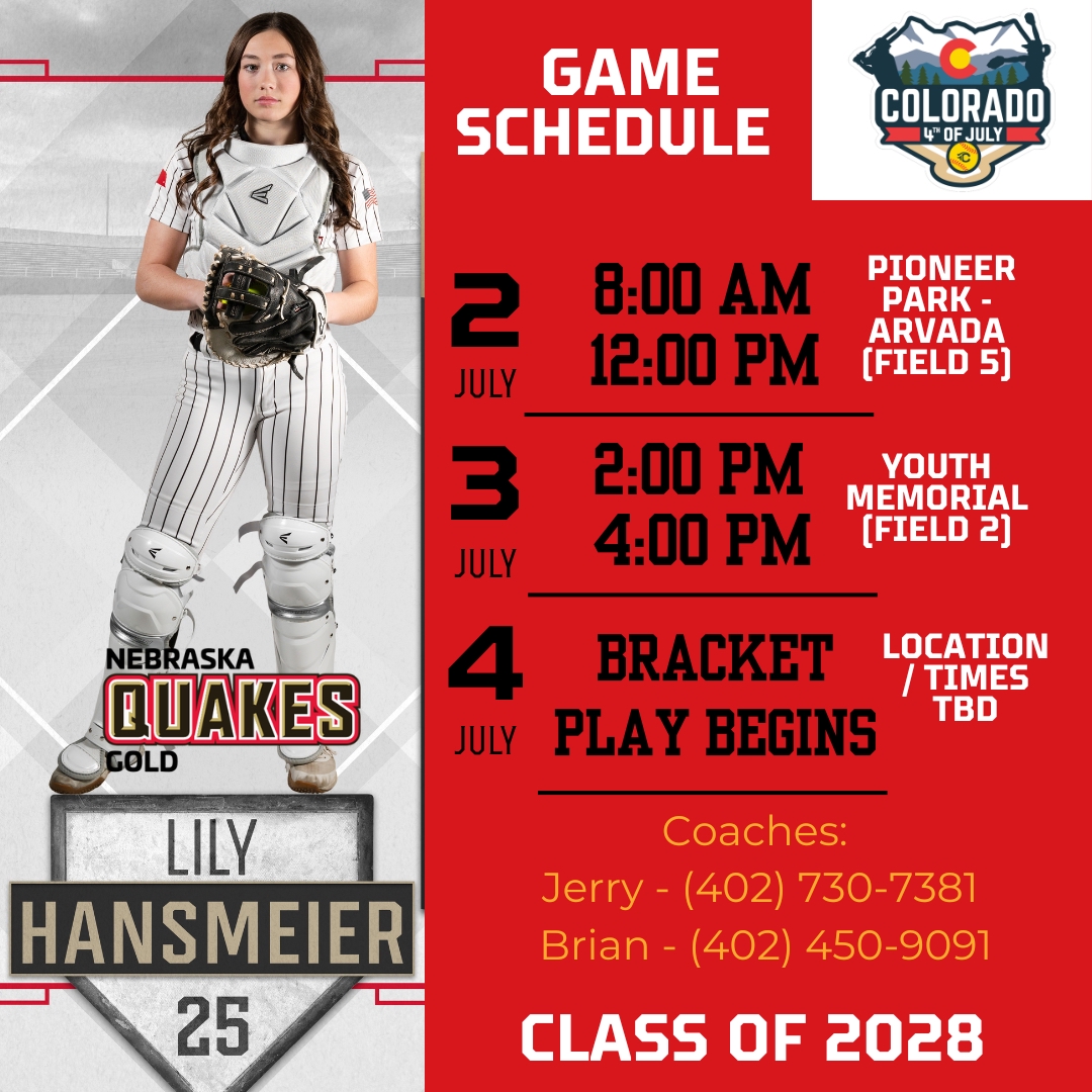 Lily Hansmeier (@hansmeierlily) on Twitter photo Excited to head out west for the Colorado Sparkler! #COSparkler <a href="/triplecrownspts/">Triple Crown Sports</a> <a href="/CoachJake_COE/">Coach Jake</a> <a href="/CoachDowns42/">Coach Downs</a> <a href="/KellinerC/">Kelliner Croushore</a> <a href="/KUSoftball/">Kansas Softball</a> <a href="/prepfastpitch/">Prep Fastpitch</a> <a href="/MidwestPremierS/">Midwest Premier</a> <a href="/mikemillsnc/">Mike Mills WBB College Recruiting</a> <a href="/hartz_gretta/">Gretta Hartz</a> <a href="/Coach_Fisher/">Jen Fisher</a> <a href="/CoachSingleton_/">Coach Beth Singleton</a> <a href="/BrockCuller/">Brock Culler</a> <a href="/TNStateSoftball/">TSU Softball</a> Excited to head out west for the Colorado Sparkler! #COSparkler <a href="/triplecrownspts/">Triple Crown Sports</a> <a href="/CoachJake_COE/">Coach Jake</a> <a href="/CoachDowns42/">Coach Downs</a> <a href="/KellinerC/">Kelliner Croushore</a> <a href="/KUSoftball/">Kansas Softball</a> <a href="/prepfastpitch/">Prep Fastpitch</a> <a href="/MidwestPremierS/">Midwest Premier</a> <a href="/mikemillsnc/">Mike Mills WBB College Recruiting</a> <a href="/hartz_gretta/">Gretta Hartz</a> <a href="/Coach_Fisher/">Jen Fisher</a> <a href="/CoachSingleton_/">Coach Beth Singleton</a> <a href="/BrockCuller/">Brock Culler</a> <a href="/TNStateSoftball/">TSU Softball</a>