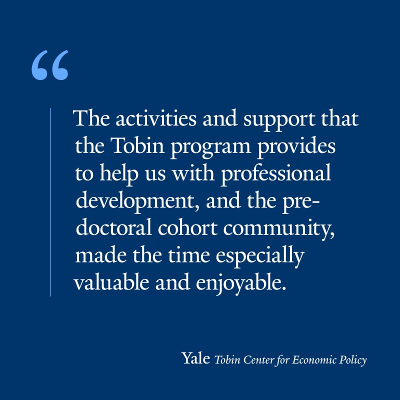 YaleTobinCenter's tweet image. As a Tobin Center Predoc Fellow, Elena Stacy (@ElenaEcon) worked with Rohini Pande on research studying female labor force participation in India. Today, Elena is using that experience to pursue a PhD at @AreBerkeley.
Read more about Elena's work: tobin.yale.edu/news/250405/el…