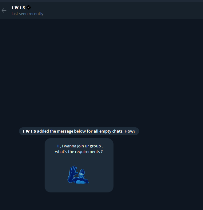 Wow this guy is locked in. Went to sent him a DM to invite him to a gc and this msg was already there LOL. Shoutout to @perverthby - drops some good calls too. I know some people look at my X to recruit talent so if anyone else wants to snatch this guy up here ya go.