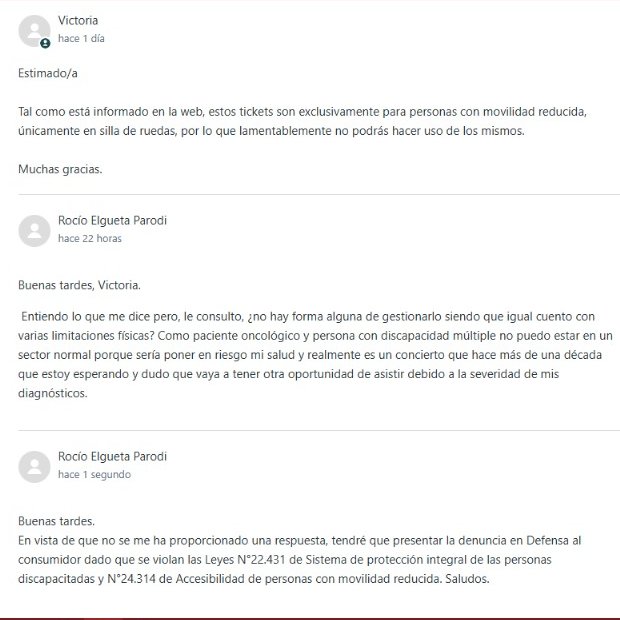 yaguarete_fanky's tweet photo. Me siento insoportable pero yo no me quiero descompensar en un concierto multitudinario como el de MCR y me molesta que no se tengan en cuenta casos como el mío. Si yo me llego a descompensar o accidentarme, se va a tener que hacer cargo @livepassarg y @moveconcertsarg https://t.co/rc2uj7uPUI
