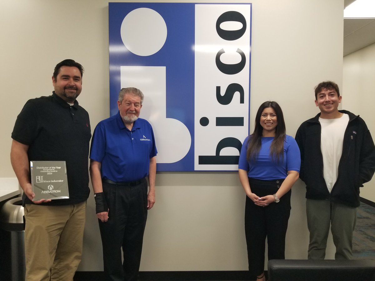 We were honored to welcome the Abbatron team to our Anaheim HQ and even more proud to receive the Distributor of the Year award! Thank you for the recognition and continued partnership. Here's to even more success together!🏆🤝#Abbatron #PartnershipInAction #DistributorOfTheYear