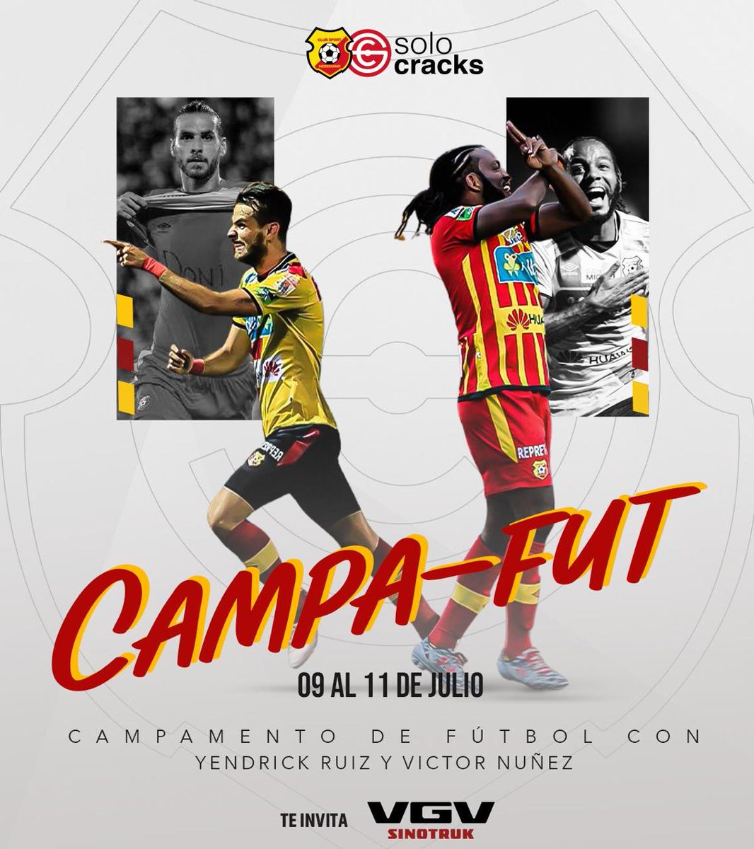 csherediano1921's tweet photo. ¡Sé parte del primer campamento de fútbol y recreación Solo Cracks - Herediano! ❤️💛
🔗 Para información y reservación de tu espacio ingresá a:
https://t.co/5wbvweGRzB
‼️Cupos Limitados‼️
#CSH #SoloCracks https://t.co/1viADT6taU