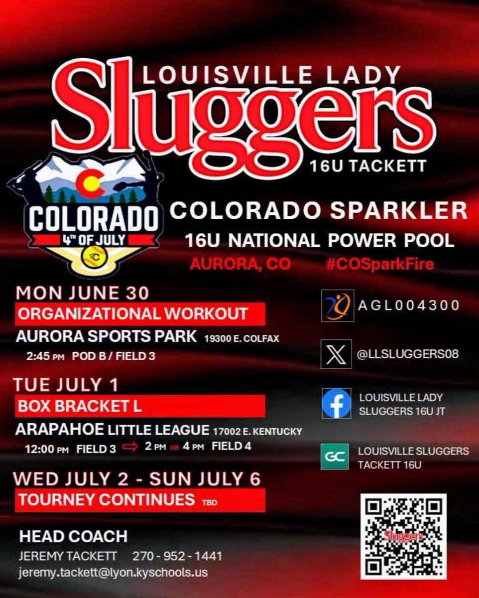Hailey Mooney (@haileymooney23) on Twitter photo Excited for next week in CO!!!🙌🏼🎆
<a href="/LLSluggers08/">Louisville Lady Sluggers 08 Tackett</a> <a href="/LadySluggersOrg/">Louisville Lady Sluggers</a> <a href="/semoCoachJones/">Coach Jones</a> <a href="/GC_CoachT/">Thomas Thornton</a> <a href="/coach_orsburn/">Taylor Orsburn-Siefert</a> <a href="/CoachCourtOSU/">Courtney Vierstra</a> <a href="/Coach2K_OSU/">Kirin Kumar</a> <a href="/CoachDeifel/">Courtney Deifel</a> <a href="/UofL_CoachHolly/">Holly Aprile</a> <a href="/C_Delahaba5/">Caitlyn de la Haba</a> <a href="/s_lex23/">Coach Lex</a> <a href="/UKCoachLawson/">Rachel Lawson</a> <a href="/LLefty18/">Lindsay Leftwich</a> <a href="/ChelseaEFarmer/">Chelsea Farmer</a> <a href="/callumpilgrim_/">Callum Pilgrim</a> <a href="/UKCoachHimes/">Kristine Himes</a> <a href="/worthington_eku/">JaneWorthington</a> Excited for next week in CO!!!🙌🏼🎆
<a href="/LLSluggers08/">Louisville Lady Sluggers 08 Tackett</a> <a href="/LadySluggersOrg/">Louisville Lady Sluggers</a> <a href="/semoCoachJones/">Coach Jones</a> <a href="/GC_CoachT/">Thomas Thornton</a> <a href="/coach_orsburn/">Taylor Orsburn-Siefert</a> <a href="/CoachCourtOSU/">Courtney Vierstra</a> <a href="/Coach2K_OSU/">Kirin Kumar</a> <a href="/CoachDeifel/">Courtney Deifel</a> <a href="/UofL_CoachHolly/">Holly Aprile</a> <a href="/C_Delahaba5/">Caitlyn de la Haba</a> <a href="/s_lex23/">Coach Lex</a> <a href="/UKCoachLawson/">Rachel Lawson</a> <a href="/LLefty18/">Lindsay Leftwich</a> <a href="/ChelseaEFarmer/">Chelsea Farmer</a> <a href="/callumpilgrim_/">Callum Pilgrim</a> <a href="/UKCoachHimes/">Kristine Himes</a> <a href="/worthington_eku/">JaneWorthington</a>