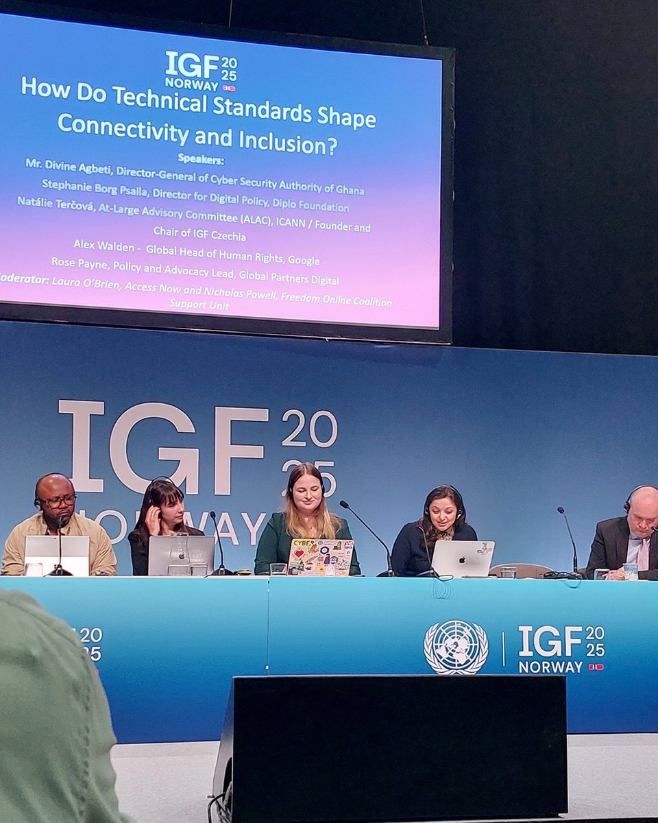 DiplomacyEdu's tweet image. ‘Tech standards shape who connects, and who’s left out.’ At IGF 2025, Stephanie Borg Psaila, Director of Digital Policy at Diplo, urged reforms across #ICANN, #IETF and #ITU to break down barriers to civil society participation.

Read the full coverage at ⬇️