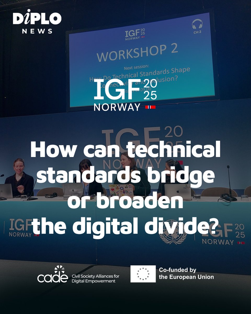 DiplomacyEdu's tweet image. ‘Tech standards shape who connects, and who’s left out.’ At IGF 2025, Stephanie Borg Psaila, Director of Digital Policy at Diplo, urged reforms across #ICANN, #IETF and #ITU to break down barriers to civil society participation.

Read the full coverage at ⬇️