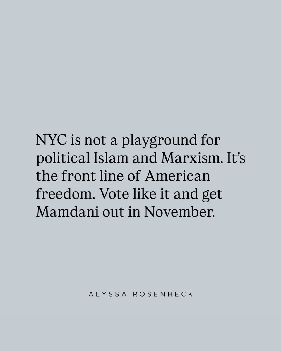 Zohran Mamdani isn’t “progress” or “diversity”. It’s a test of whether we’re awake. Radicals are hijacking American values with words like “justice” and “liberation” - while refusing to condemn violence.