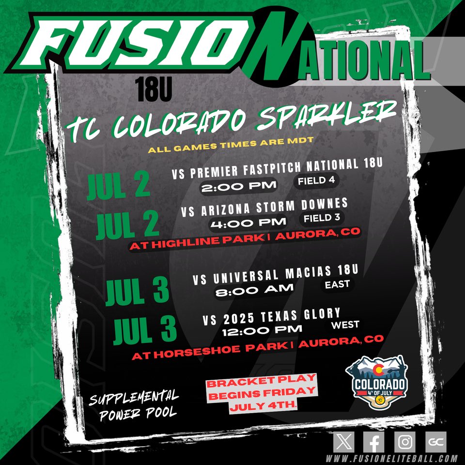 Kyleigh Goode (@kyleigh_goode) on Twitter photo Here is my schedule for the colorado sparkler!! hope to see you there💪🏼
<a href="/FusionSB_16Nats/">Fusion 16U National Unruh/Greenwood</a> <a href="/ryandgreenwood/">Ryan Greenwood</a> <a href="/NCSACoachDaily/">Jess Daily</a> <a href="/CoastRecruits/">Coast 2 Coast Recruits</a> <a href="/TopPreps/">SPORTS NEWS, VIDEOS, GRAPHICS, EXPOSURE & MORE</a> <a href="/ExtraInningSB/">EXTRA INNING SOFTBALL</a> Here is my schedule for the colorado sparkler!! hope to see you there💪🏼
<a href="/FusionSB_16Nats/">Fusion 16U National Unruh/Greenwood</a> <a href="/ryandgreenwood/">Ryan Greenwood</a> <a href="/NCSACoachDaily/">Jess Daily</a> <a href="/CoastRecruits/">Coast 2 Coast Recruits</a> <a href="/TopPreps/">SPORTS NEWS, VIDEOS, GRAPHICS, EXPOSURE & MORE</a> <a href="/ExtraInningSB/">EXTRA INNING SOFTBALL</a>