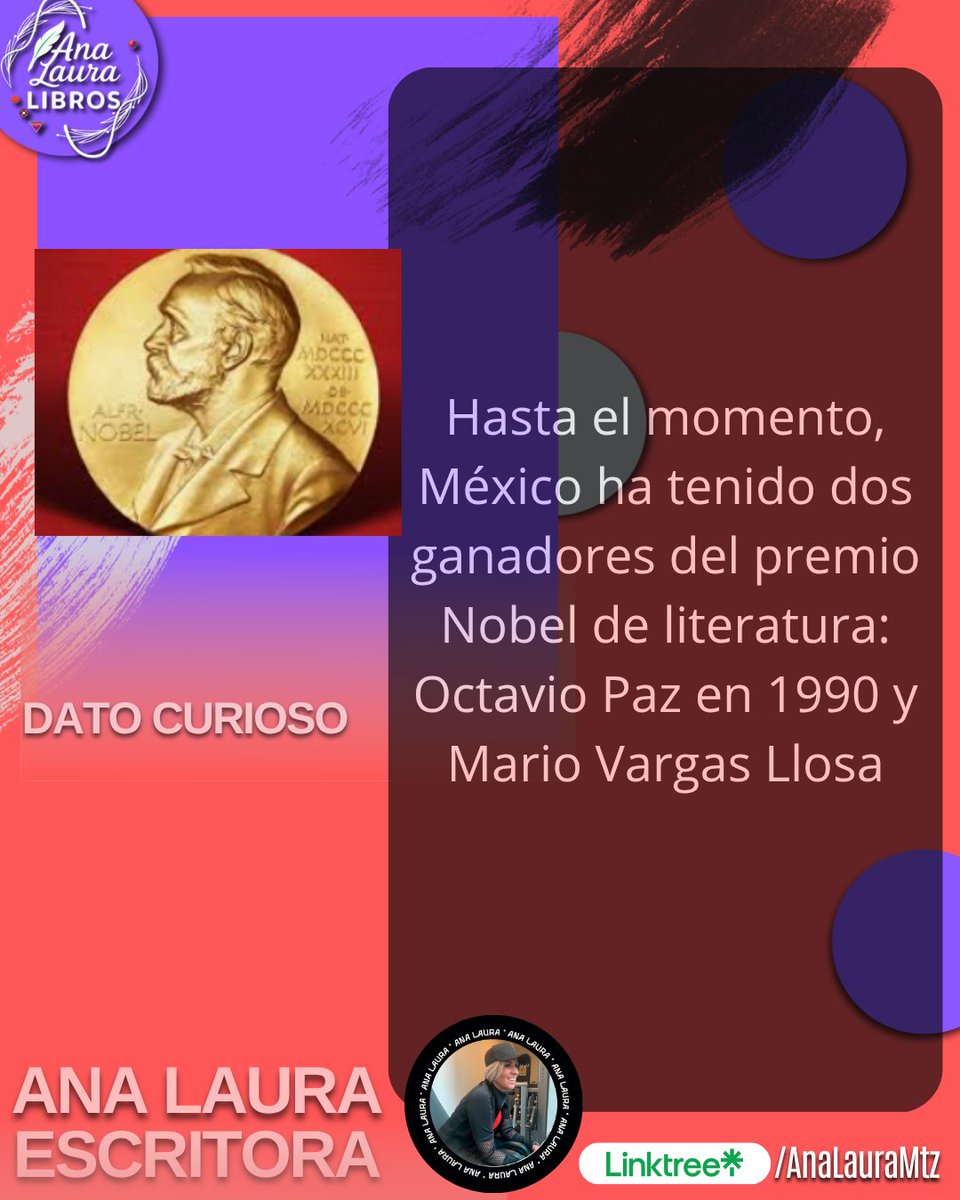 📚 México y el Premio Nobel de Literatura

Hasta el momento, solo dos autores vinculados a México han sido galardonados con el Premio Nobel de Literatura, el máximo reconocimiento a nivel mundial en el ámbito de las letras:

🔹 Octavio Paz, poeta, ensayista y diplomático
