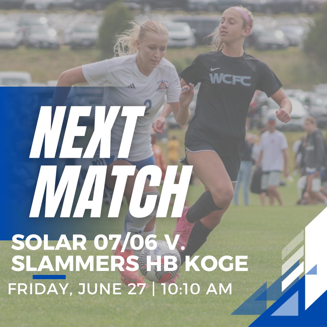 Chandler Wheat (@wheatchandler2) on Twitter photo This next one is going to be a battle!!
Game 2- Here we go!
<a href="/ImYouthSoccer/">ECNL/GA/Recruiting/College Soccer</a> <a href="/ECNLgirls/">ECNL Girls</a> <a href="/solar07g/">Solar 07/06G ECNL (U19)</a> <a href="/TheSoccerWire/">SoccerWire</a> <a href="/TopDrawerSoccer/">TopDrawerSoccer</a> <a href="/DBUWomensSoccer/">DBU Women's Soccer</a> This next one is going to be a battle!!
Game 2- Here we go!
<a href="/ImYouthSoccer/">ECNL/GA/Recruiting/College Soccer</a> <a href="/ECNLgirls/">ECNL Girls</a> <a href="/solar07g/">Solar 07/06G ECNL (U19)</a> <a href="/TheSoccerWire/">SoccerWire</a> <a href="/TopDrawerSoccer/">TopDrawerSoccer</a> <a href="/DBUWomensSoccer/">DBU Women's Soccer</a>