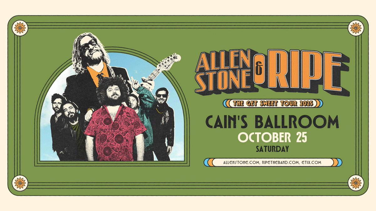 Z-104.5 The Edge (@edgetulsa) on Twitter photo Don’t miss this one-of-a-kind night! 🎤✨ Allen Stone and Ripe are bringing the soul, the funk, and the good vibes to <a href="/CainsBallroom/">Cain's Ballroom</a> on October 25th — and it’s gonna be unforgettable. Grab your tickets now before they’re gone! etix.com/ticket/p/53596…? Don’t miss this one-of-a-kind night! 🎤✨ Allen Stone and Ripe are bringing the soul, the funk, and the good vibes to <a href="/CainsBallroom/">Cain's Ballroom</a> on October 25th — and it’s gonna be unforgettable. Grab your tickets now before they’re gone! etix.com/ticket/p/53596…?