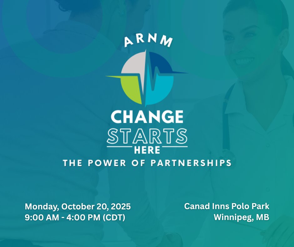 Join us Oct 20 for the 2025 ARNM Conference: Change Starts Here – The Power of Partnerships!

Open to all nurses &amp; health-care providers. Early registration now open: ow.ly/GIiR50Whxsr

#ARNM2025 #NursingConference #ChangeStartsHere