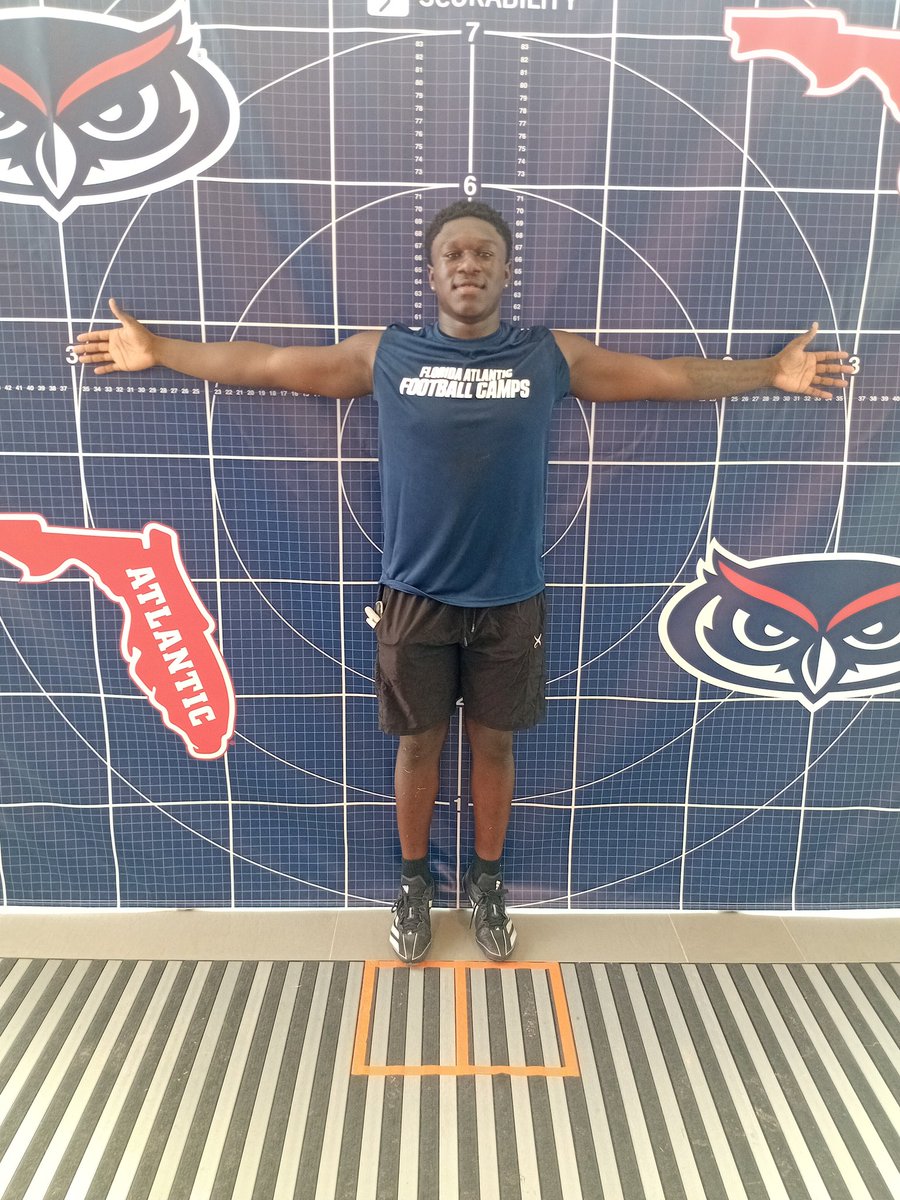 dejonsmith201's tweet image. Had a great camp at Fla. Atlantic @FAUFootball. I want to thank Head Coach Zach Kittley for a great camp & a special thanks to Coaches @FAUCoachCooley @FAUCoachSpencer @CoachSchwanz
If possible can you coaches send me the web link to obtain my camp #'s & measurables.