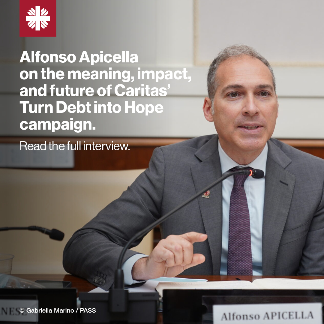 Alfonso Apicella of Caritas Internationalis shares why the Jubilee Report matters and how the #TurnDebtIntoHope campaign is calling for urgent change. Full interview here: bit.ly/4epJT9D #Jubilee2025 #FFD4Sevilla